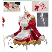 Fate Grand Oderネロコスプレ　服+靴+ウィッグ【最終値下げ】 Fate/Grand Order ネロ・クラウディウス メイド服 靴/ウィッグ